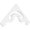 Ekena Millwork Pitch Northwest Architectural Grade PVC Gable Pediment, 36"W x 16 1/2"H x 1"P (11/12) GPP036X017X100NOR - alternate 1
